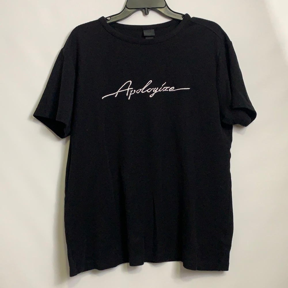 H&M short black sleeve t-shirt size M